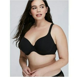 LB Cacique 46C Black Lightly-lined T-shirt Bra